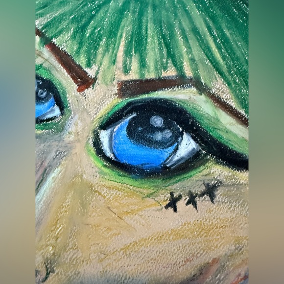 “xxx” oil pastel - Picture 3 of 3